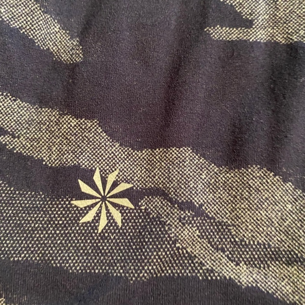 ATHLETA Speedlight Camo Racerback Seamless Tank Top Nylon Blue Women Size Large - Picture 5 of 10